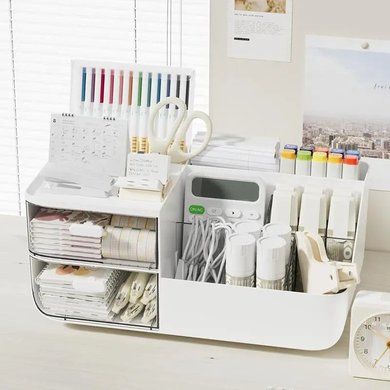 Desk Drawer Unit - Large Capacity Multifunctional Desk Organizer with