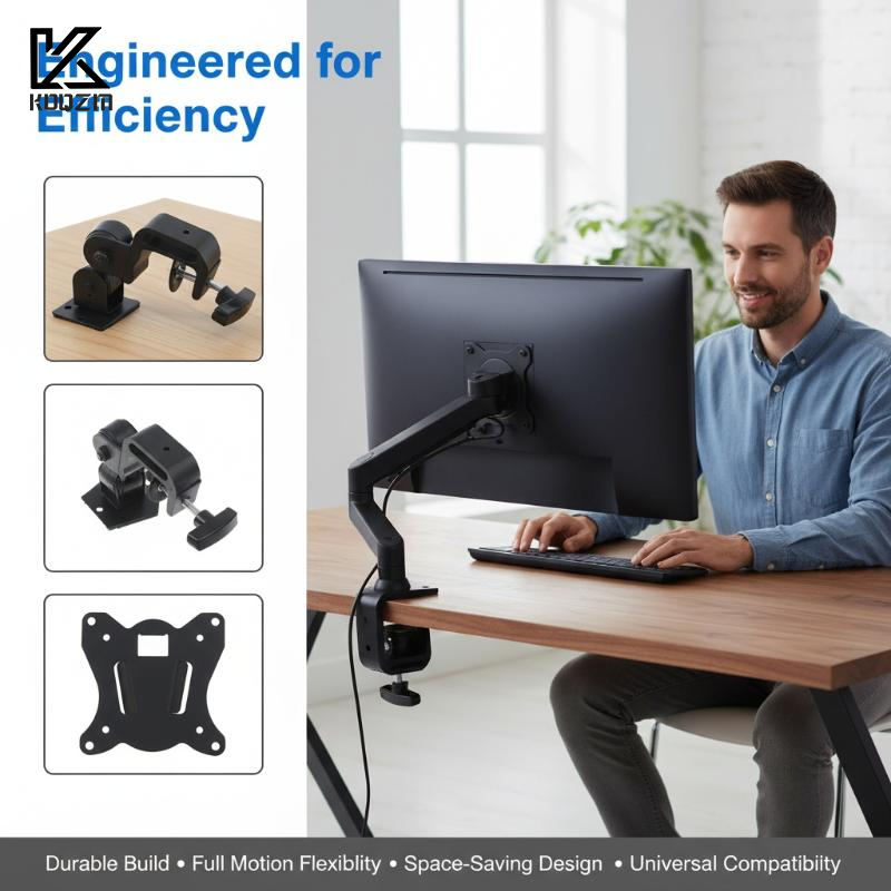 Monitor Arm Clamp - Pipe Mount Monitor Arm - 10kg