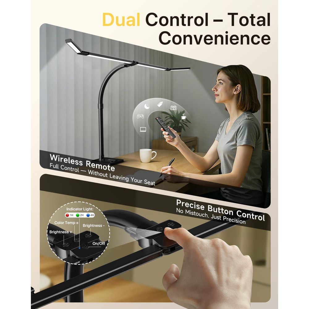 42-inch LED Desk Lamp with Adj - Dual Monitor Desk Setup avis et prix
