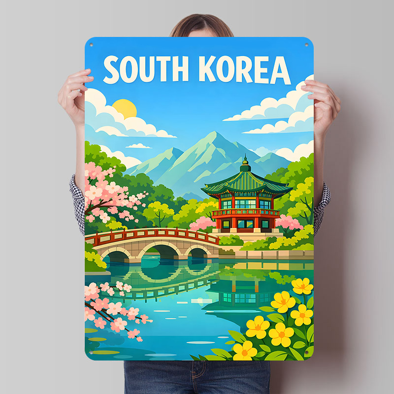 South Korea Travel Poster Cust - Desk Setup Poster avis et prix
