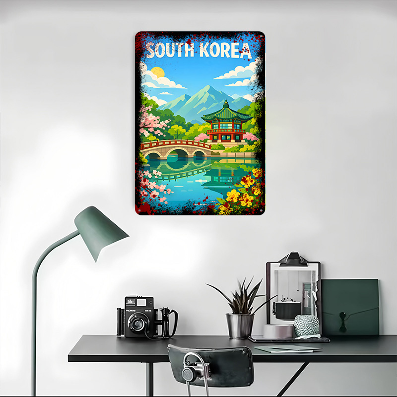 South Korea Travel Poster Cust - Desk Setup Poster avis et prix