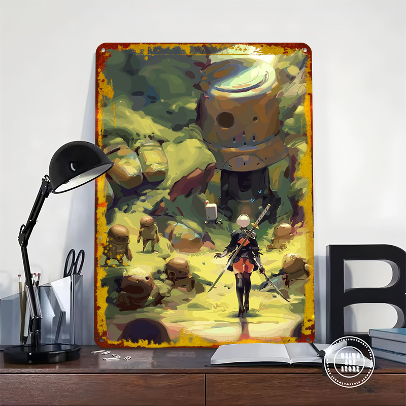 Nier Automata: 2B in Forest Me - Desk Setup Poster avis et prix