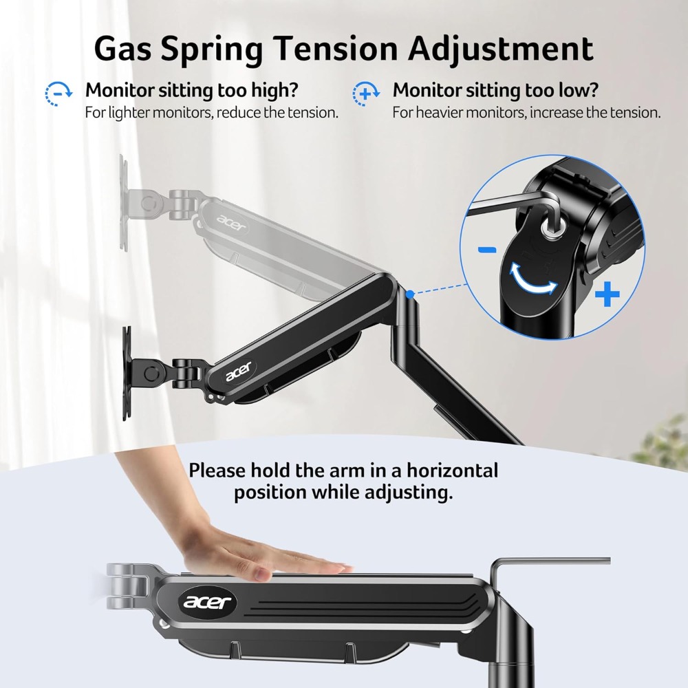 Dual Monitor Arm, Gas Spring M - Monitor Arm Clamp avis et prix
