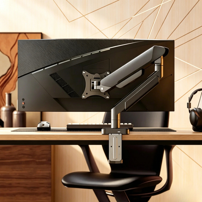 Adjustable Height Dual Mount D - Dual Monitor Desk Setup avis et prix