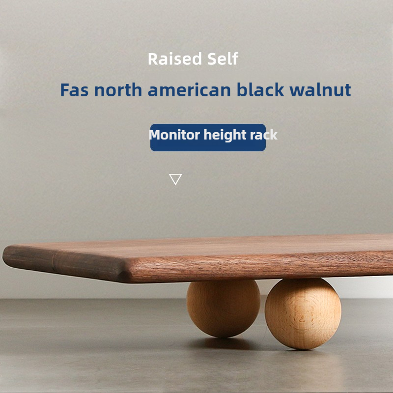 Natural Wood Desktop Riser Dua - Dual Monitor Desk Setup avis et prix