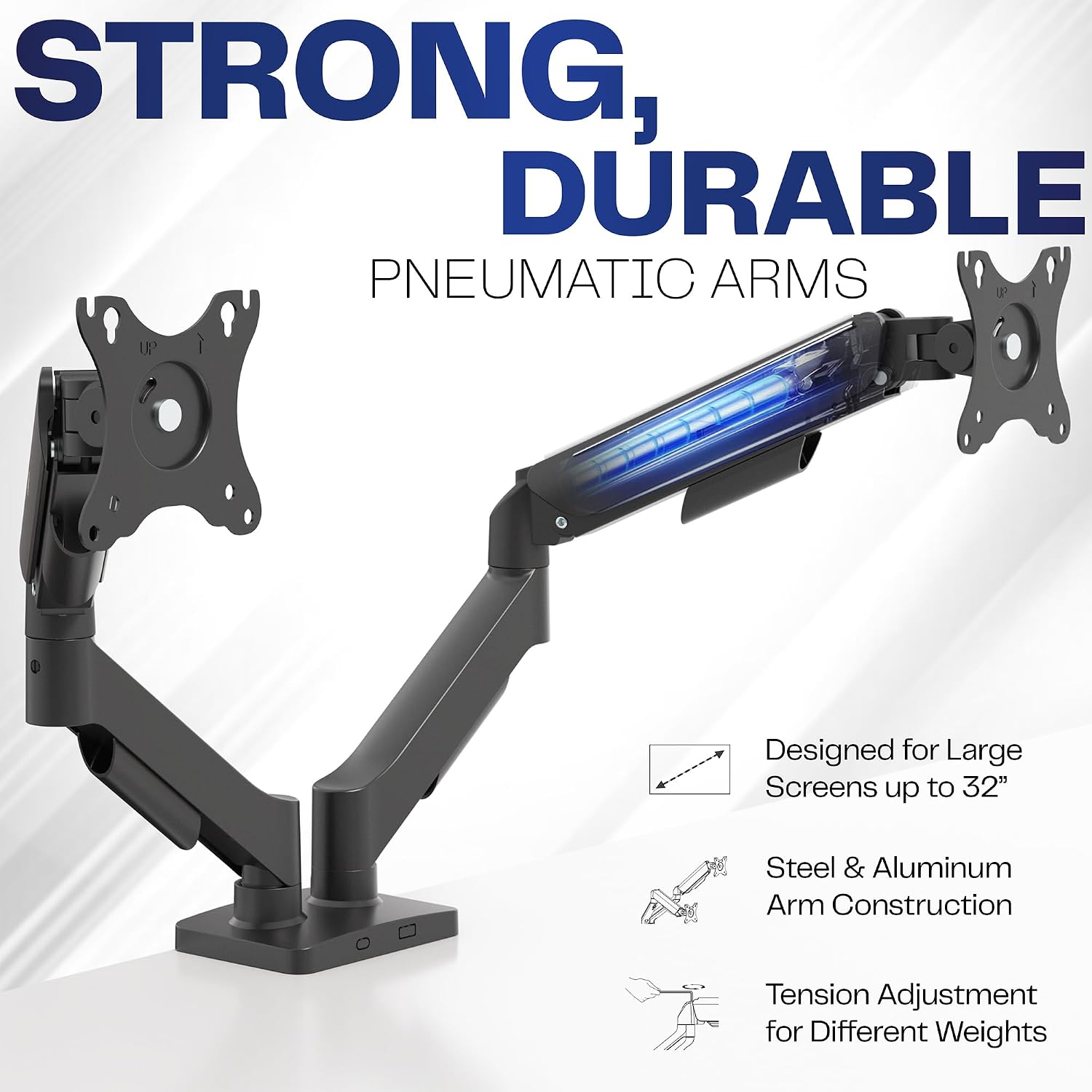 Dual Monitor Stand, Fully Adju - Dual Monitor Desk Setup avis et prix