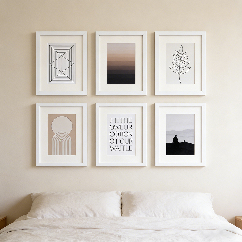 2 Pack White Picture Frame Set - Desk Setup Poster avis et prix