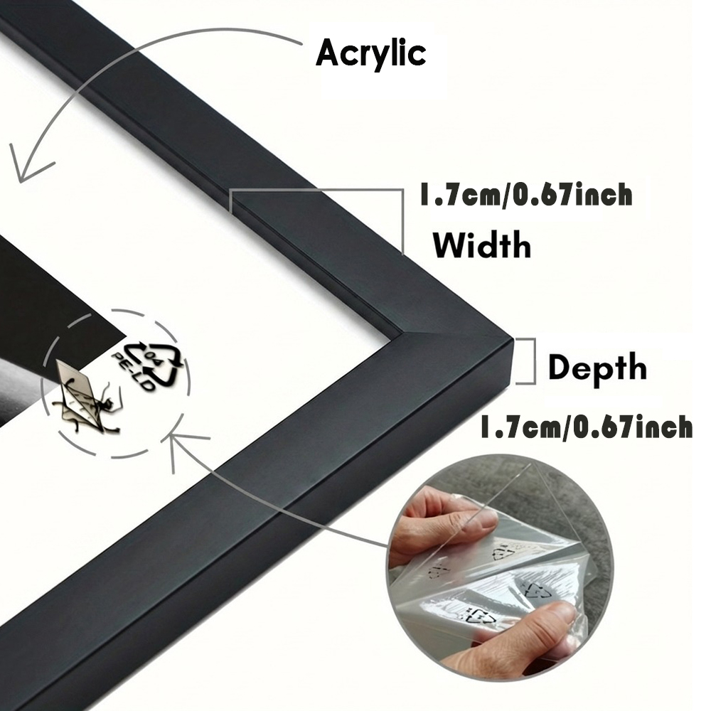 2 Pack White Picture Frame Set - Desk Setup Poster avis et prix