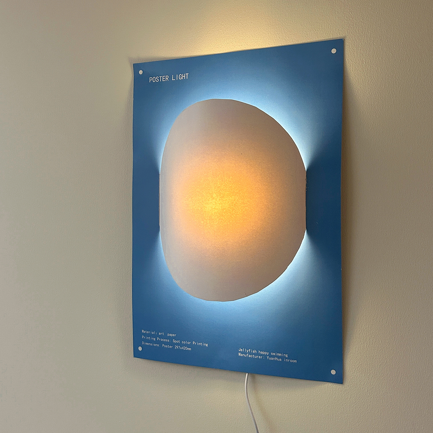 Illustration Poster Night Ligh - Desk Setup Poster avis et prix