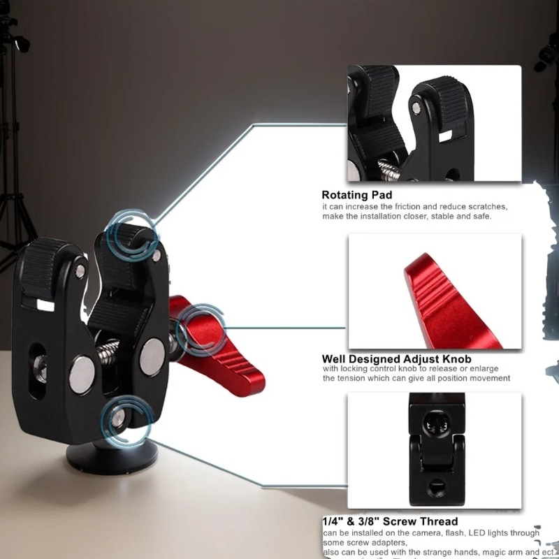 Super Clamp Camera Clamp Mount - Monitor Arm Clamp avis et prix
