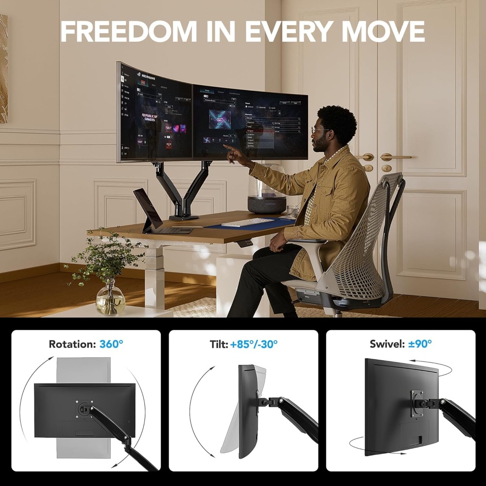 Dual Monitor Stand for 13-40