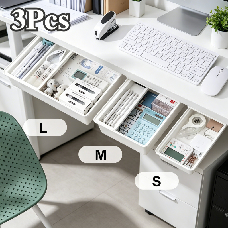 Hidden Storage Box Desk Storag - Desk Drawer Unit avis et prix