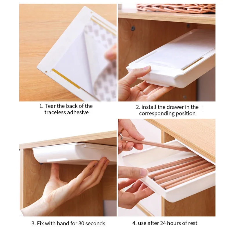 Hidden Storage Box Desk Storag - Desk Drawer Unit avis et prix