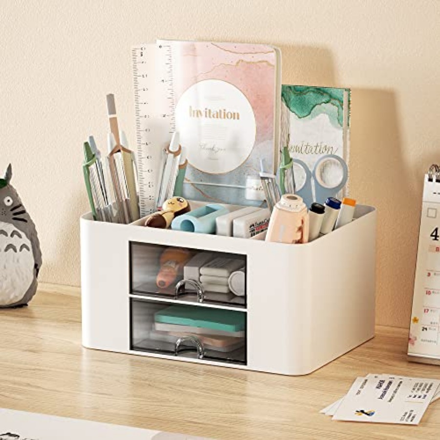 Pen Organizer with 2 Drawer, M - Desk Drawer Unit avis et prix