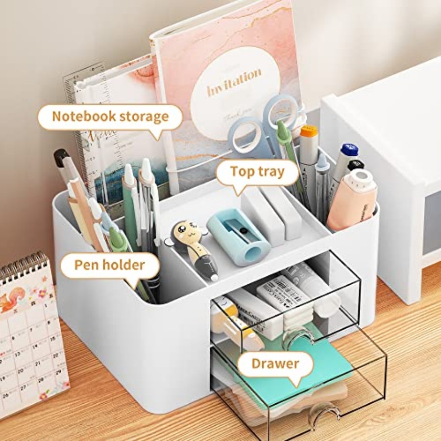 Pen Organizer with 2 Drawer, M - Desk Drawer Unit avis et prix