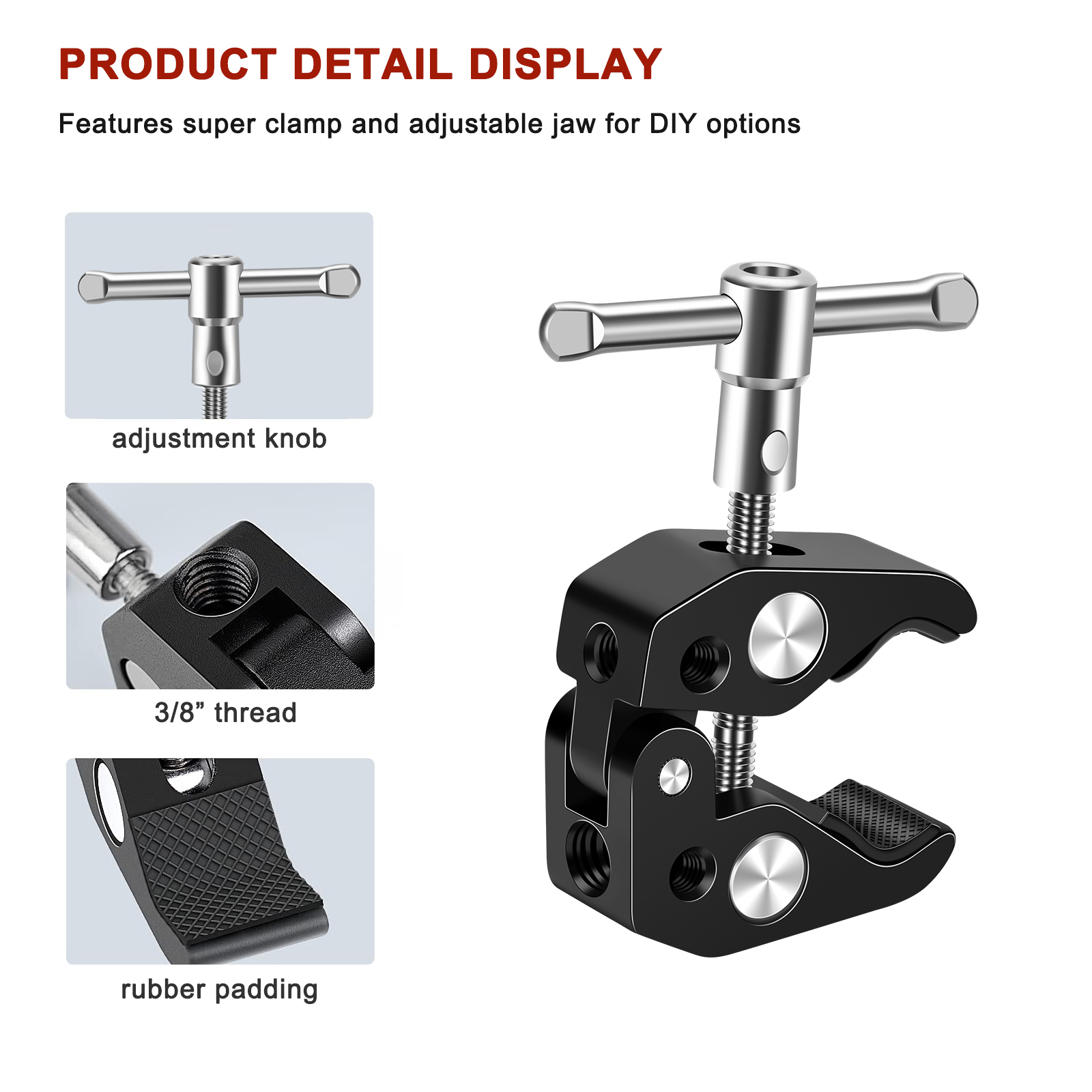 Lanxire Aluminum Crab Clip Sup - Monitor Arm Clamp avis et prix