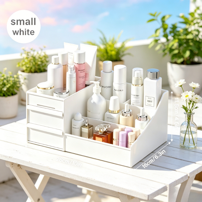 Desktop White Plastic Makeup S - Desk Drawer Unit avis et prix
