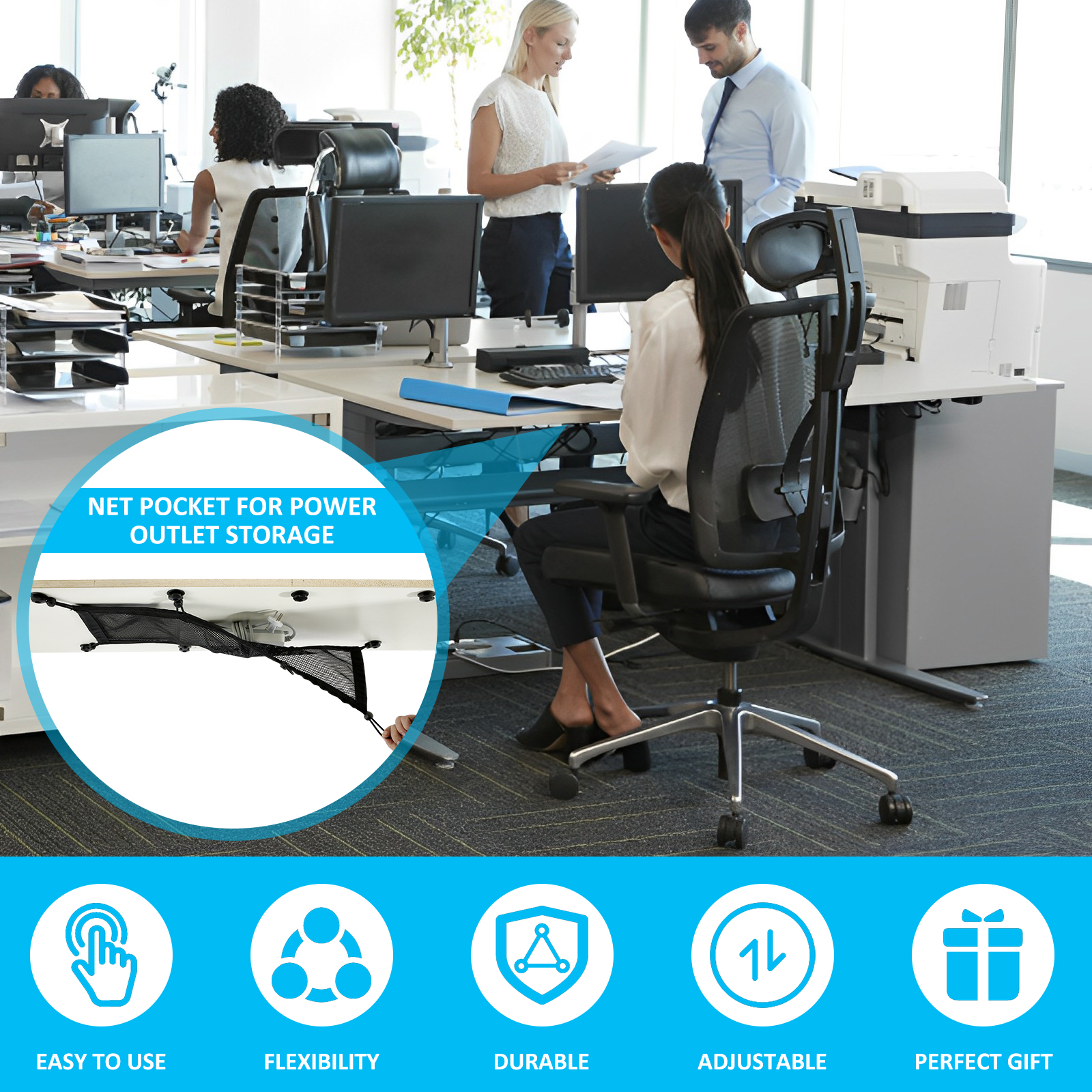 Cable Management Net Large Cap - Desk Drawer Unit avis et prix