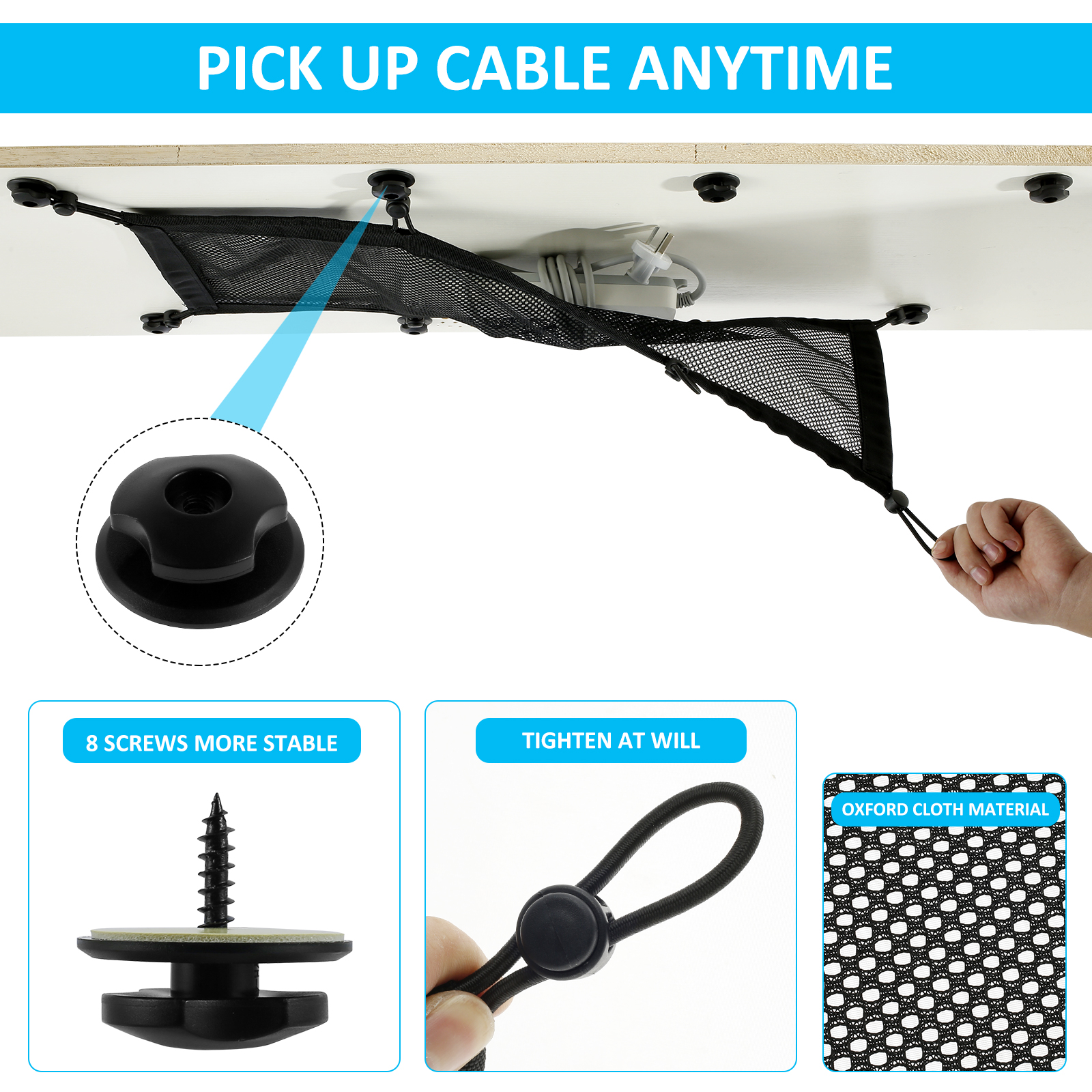 Cable Management Net Large Cap - Desk Drawer Unit avis et prix
