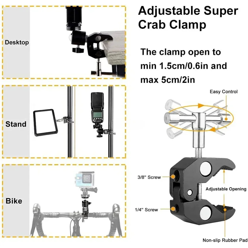 Metal Super Clamp with 360° Do - Monitor Arm Clamp avis et prix