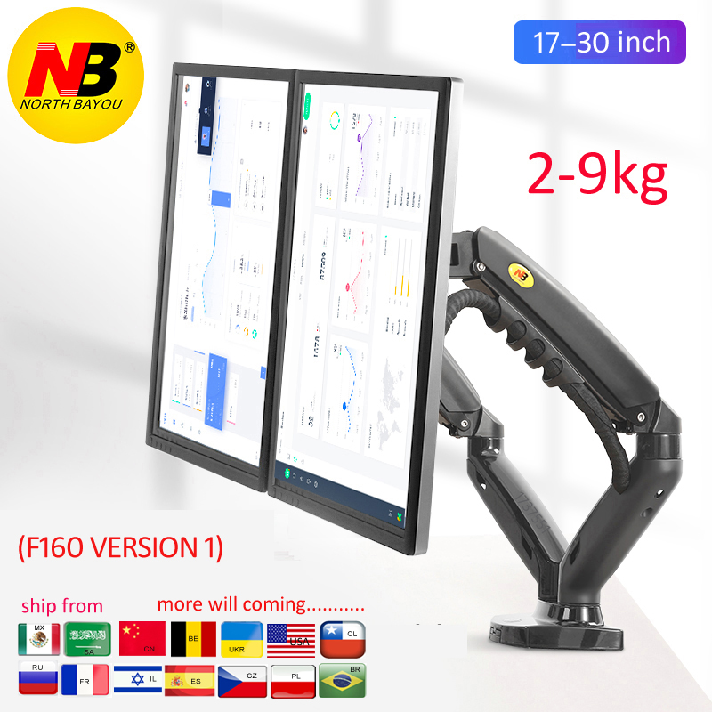 NB NEW F160 Gas Spring 17'-27' - Dual Monitor Desk Setup avis et prix