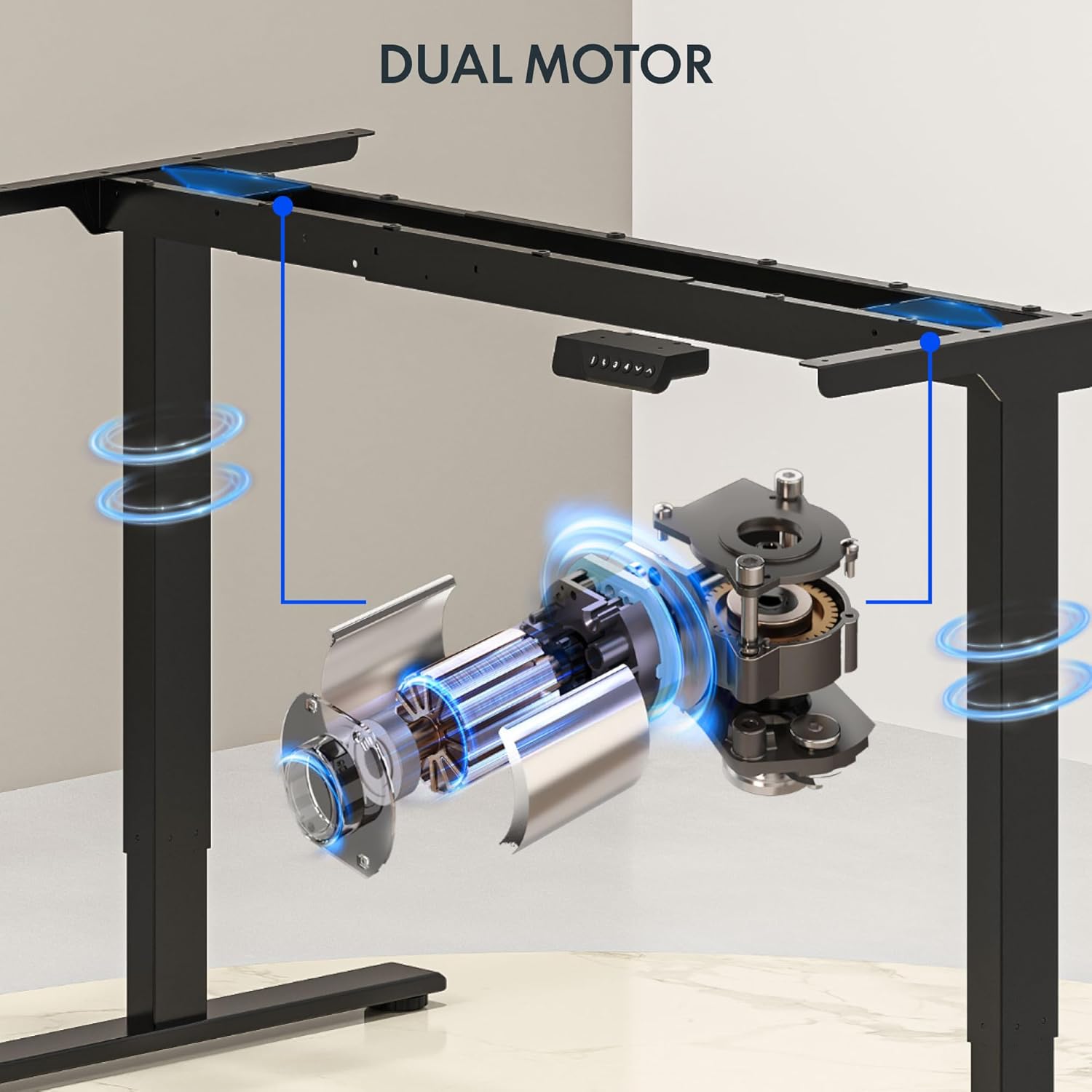 Electric Standing Desk with Du - Dual Monitor Desk Setup avis et prix