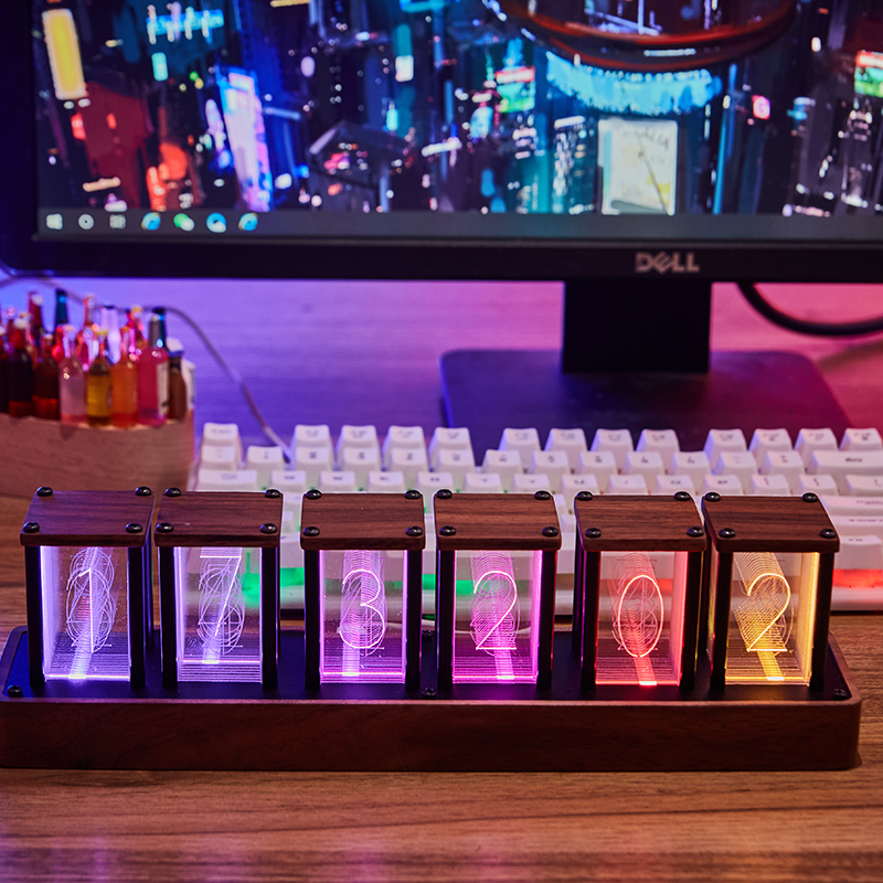 RGB Simulated Nixie Tube Clock - Desk Setup Simulator avis et prix